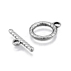 201 Stainless Steel Toggle Clasps STAS-N099-36-3
