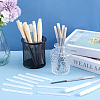200Pcs PE Makeup Brush Protector Reusable Expandable Mesh Cover MRMJ-GF0001-51E-4