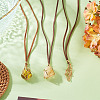3Pcs Faux Suede Macrame Pouch  Pendant Necklaces NJEW-TAC0051-02-6