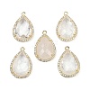Natural Quartz Crystal Faceted Pendants G-I382-05G-10-1
