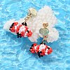 Glass Seed Bead Dangle Stud Earrings EJEW-MZ00283-02-2