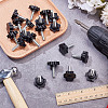 PP Plastic & Brass Plum Blossom Handle Nut DIY-SP0007-11B-4