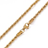 201 Stainless Steel Rope Chain Necklace for Men Women NJEW-P268-A36-2X5-3