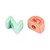 UV Plating Opaque Acrylic European Beads OACR-N160-23-4