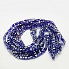 Electroplate Glass Beads Strands EGLA-D018-6x6mm-67-2