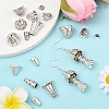 50Pcs 10 Style Tibetan Style Alloy Multi-Petal Bead Caps TIBE-YW0001-77-2
