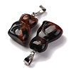 Natural Mahogany Obsidian Pendants G-B127-08P-06-2