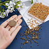 2000Pcs Brass Crimp Beads KK-SP0002-61G-3