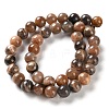 Natural Black Sunstone Beads Strands G-U009-A01-04-3