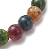 Natural Green Jade Imitation Tourmaline Beaded Stretch Bracelets for Women Men BJEW-JB13467-4
