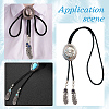 3 Pairs 3 Styles Natural & Synthetic Gemstone with Alloy Cord Ends FIND-GF0008-97-5
