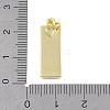 Brass Micro Pave Clear Cubic Zirconia Pendants KK-P266-06G-K-3