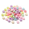 Flocky Acrylic Beads OACR-C018-01-1