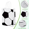 Football Printed Paper Gift Bags with Handle ABAG-WH0045-31A-5
