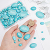 ARRICRAFT 108Pcs 7 Styles Synthetic Turquoise Cabochons TURQ-AR0001-27-3