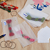 100Pcs Rectangle Frosted Plastic Packing Resealable Bags ABAG-CY0001-09-4