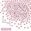290Pcs Opaque Acrylic Beads ACRP-LP0001-01-2