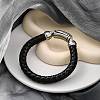 Leather Braided Cord Bracelets AJEW-Q003-01A-3