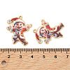 Christmas Alloy Enamel Pendants ENAM-K069-44F-G-3