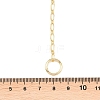 Brass Oval Link Chain Y Lariat Necklaces NJEW-H087-06I-G-5