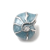 925 Sterling Silver Enamel European Beads STER-Z013-03P-1