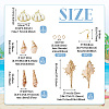 DIY Natural Shell Dangle Earring Making Kits DIY-TA0009-56-3