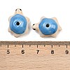 Handmade Bright Glazed Porcelain Beads PORC-CJC0009-03G-3