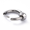 304 Stainless Steel Hoop Earrings STAS-B030-03B-2