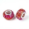 Opaque Resin European Beads RESI-T057-29H-2
