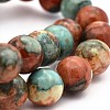 Synthetic Ocean White Jade Round Bead Strands X-G-M165-4mm-04-3