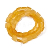 Transparent Frosted Glass Beads Strands FGLA-S001-M01-3