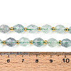 Natural Green Fluorite Beads Strands G-N342-53-8x6-12-5