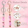 Valentine's Day DIY Beadable Keychain Making Kit DIY-TA0006-66-4
