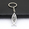 Zinc Alloy Fish Pendant Keychain PW-WG2D297-01-1