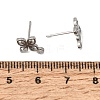 304 Stainless Steel Stud Earring Findings SA-CBAAD0D-06P-3