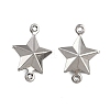 304 Stainless Steel Connector Charms STAS-L297-10P-1