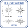 2Pcs Star Alloy Lapel Pins for Backpack Clothes JEWB-PH0001-74P-2