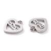 Non-Tarnish 304 Stainless Steel Charms STAS-Y002-03P-2