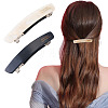 2Pcs 2 Colors Cellulose Acetate and Iron Hair Barrettes for Women Girl PHAR-TADJ0001-01A-1