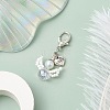 Angel Glass Seed Beads Pendant Decorations HJEW-MZ00109-4