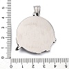 304 Stainless Steel Pendants STAS-P367-04AS-3