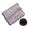 Dog Theme Zinc Alloy Word Brooch JEWB-M032-01C-EB-3