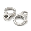 Non-Tarnish 304 Stainless Steel Lobster Claw Clasps STAS-O002-02P-2