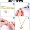 20Pcs 5 Style Brass Connector Charms KK-BC0008-13-4