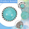 20Pcs 5 Styles 1-Hole Alloy Shank Buttons BUTT-CY0001-39-7