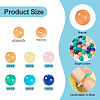 96Pcs 6 Colors Natural Mashan Jade Round Beads G-TA0002-36-4