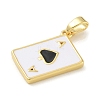 Brass Enamel Pendants KK-G517-06G-3