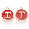 Golden Plated Alloy Enamel Charms LS-ENAM-S118-03T-1