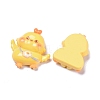Spring Theme Opaque Cute Chick Resin Decoden Cabochons RESI-B024-08-2