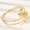 Brass Cuff Bangles for Women BJEW-D455-02G-3